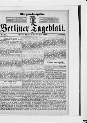 Berliner Tageblatt und Handels-Zeitung vom 02.06.1880