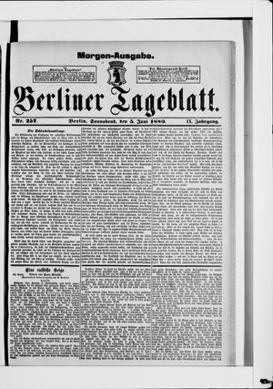 Berliner Tageblatt und Handels-Zeitung on Jun 5, 1880