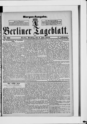 Berliner Tageblatt und Handels-Zeitung vom 08.06.1880