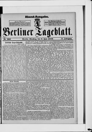 Berliner Tageblatt und Handels-Zeitung vom 08.06.1880
