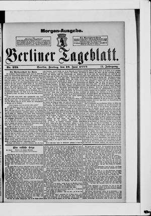 Berliner Tageblatt und Handels-Zeitung vom 18.06.1880
