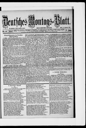 Berliner Tageblatt und Handels-Zeitung vom 15.11.1880