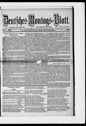 Berliner Tageblatt und Handels-Zeitung on Apr 25, 1881