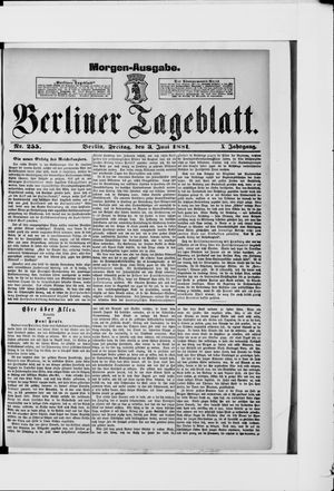 Berliner Tageblatt und Handels-Zeitung vom 03.06.1881
