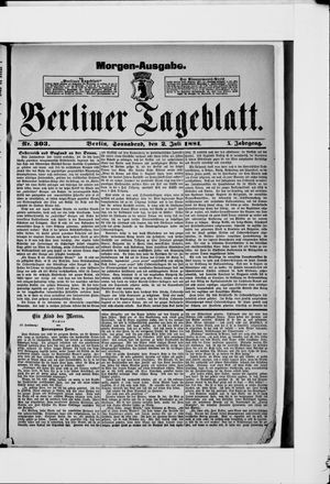 Berliner Tageblatt und Handels-Zeitung vom 02.07.1881