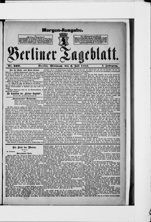 Berliner Tageblatt und Handels-Zeitung vom 06.07.1881