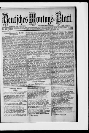 Berliner Tageblatt und Handels-Zeitung vom 18.07.1881