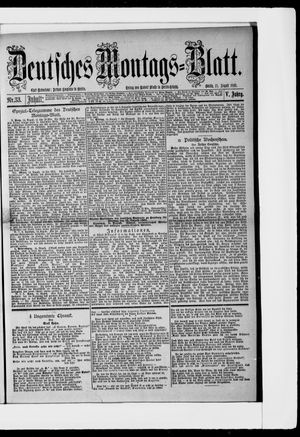 Berliner Tageblatt und Handels-Zeitung on Aug 15, 1881