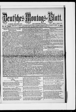 Berliner Tageblatt und Handels-Zeitung vom 14.11.1881