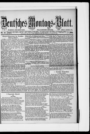 Berliner Tageblatt und Handels-Zeitung vom 28.11.1881