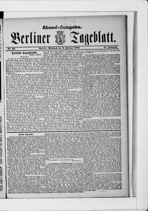 Berliner Tageblatt und Handels-Zeitung on Feb 8, 1882