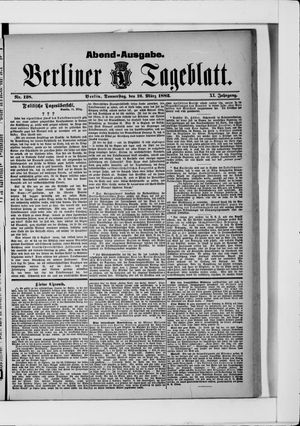 Berliner Tageblatt und Handels-Zeitung vom 16.03.1882