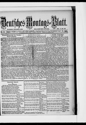 Berliner Tageblatt und Handels-Zeitung on May 29, 1882