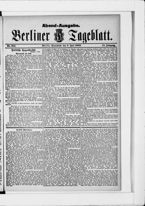 Berliner Tageblatt und Handels-Zeitung vom 03.06.1882
