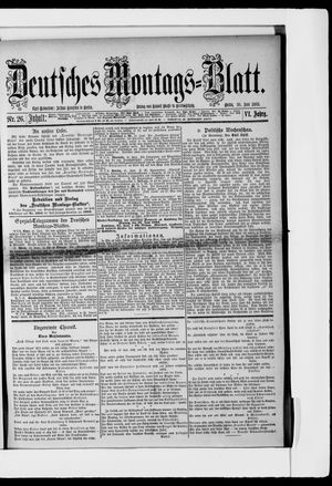 Berliner Tageblatt und Handels-Zeitung vom 26.06.1882