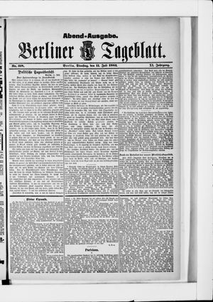 Berliner Tageblatt und Handels-Zeitung on Jul 11, 1882