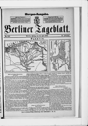 Berliner Tageblatt und Handels-Zeitung vom 14.07.1882