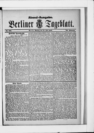 Berliner Tageblatt und Handels-Zeitung vom 17.07.1882
