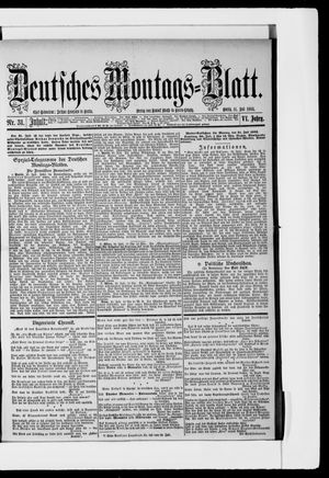 Berliner Tageblatt und Handels-Zeitung vom 31.07.1882