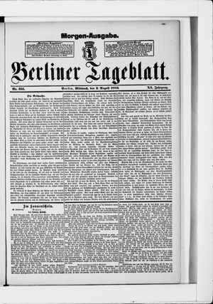 Berliner Tageblatt und Handels-Zeitung vom 02.08.1882