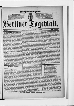 Berliner Tageblatt und Handels-Zeitung vom 12.08.1882