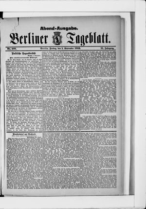 Berliner Tageblatt und Handels-Zeitung vom 01.09.1882