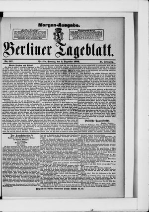 Berliner Tageblatt und Handels-Zeitung vom 03.12.1882