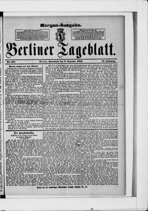 Berliner Tageblatt und Handels-Zeitung vom 09.12.1882