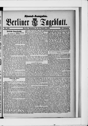 Berliner Tageblatt und Handels-Zeitung vom 16.12.1882