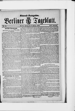 Berliner Tageblatt und Handels-Zeitung vom 02.02.1883