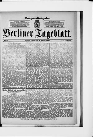 Berliner Tageblatt und Handels-Zeitung on Feb 9, 1883