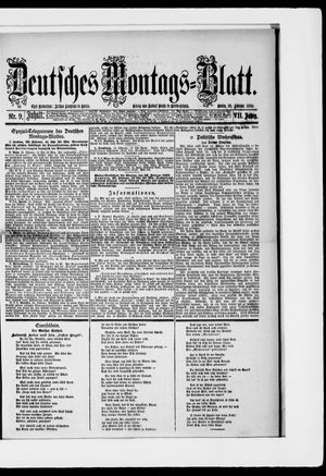 Berliner Tageblatt und Handels-Zeitung vom 26.02.1883
