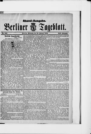 Berliner Tageblatt und Handels-Zeitung on Feb 28, 1883