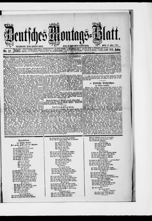 Berliner Tageblatt und Handels-Zeitung vom 19.03.1883