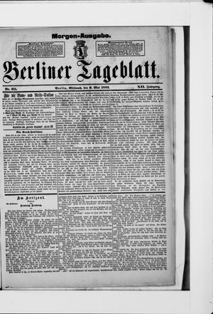 Berliner Tageblatt und Handels-Zeitung vom 09.05.1883