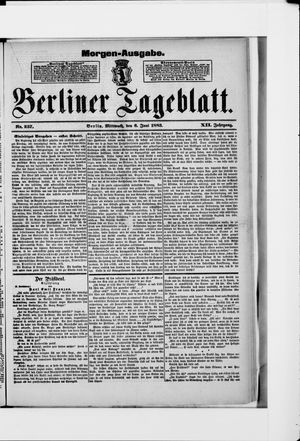 Berliner Tageblatt und Handels-Zeitung on Jun 6, 1883