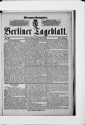 Berliner Tageblatt und Handels-Zeitung vom 12.06.1883