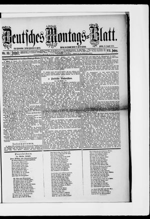 Berliner Tageblatt und Handels-Zeitung vom 13.08.1883