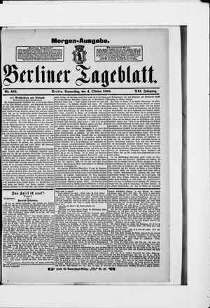 Berliner Tageblatt und Handels-Zeitung vom 04.10.1883