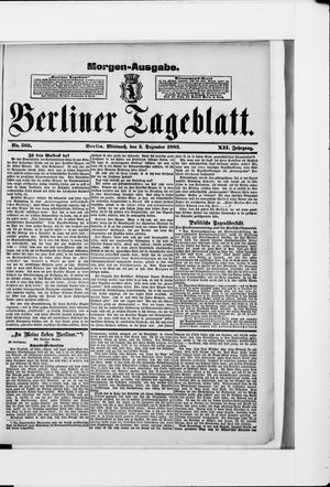 Berliner Tageblatt und Handels-Zeitung vom 05.12.1883