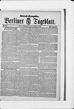 Berliner Tageblatt und Handels-Zeitung vom 13.12.1883