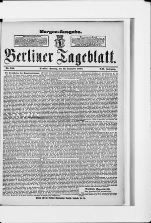 Berliner Tageblatt und Handels-Zeitung vom 16.12.1883
