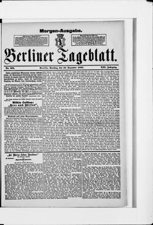 Berliner Tageblatt und Handels-Zeitung vom 18.12.1883