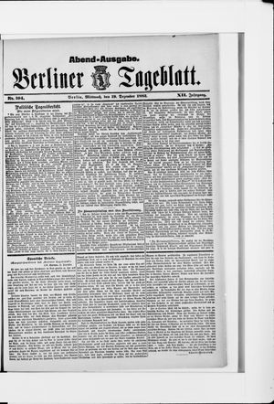 Berliner Tageblatt und Handels-Zeitung vom 19.12.1883