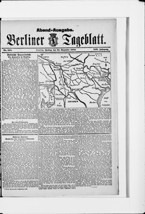 Berliner Tageblatt und Handels-Zeitung vom 21.12.1883