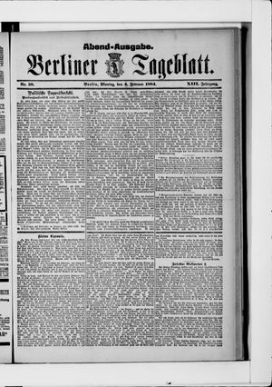 Berliner Tageblatt und Handels-Zeitung vom 04.02.1884