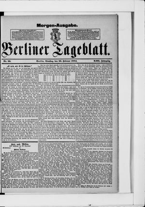 Berliner Tageblatt und Handels-Zeitung on Feb 26, 1884