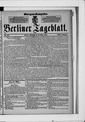 Berliner Tageblatt und Handels-Zeitung vom 12.03.1884