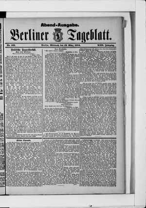 Berliner Tageblatt und Handels-Zeitung vom 12.03.1884