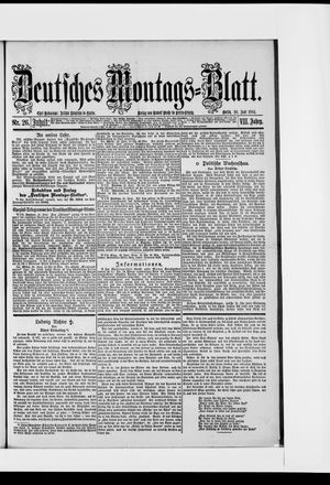 Berliner Tageblatt und Handels-Zeitung vom 30.06.1884